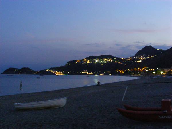 taormina at sunset