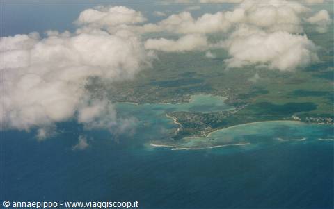 MAURITIUS FROM THE PLANE