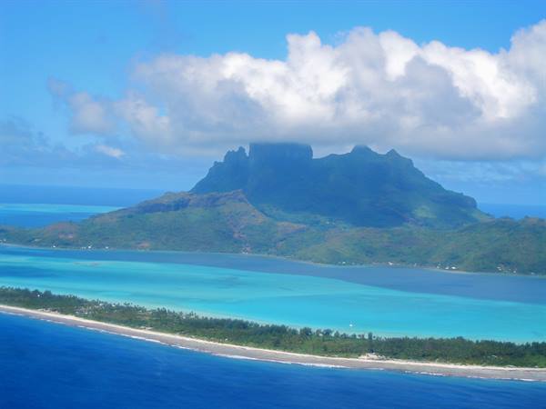 BORA BORA FROM ABOVE