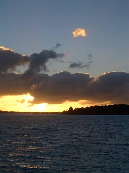 SUNSET IN BORA BORA
