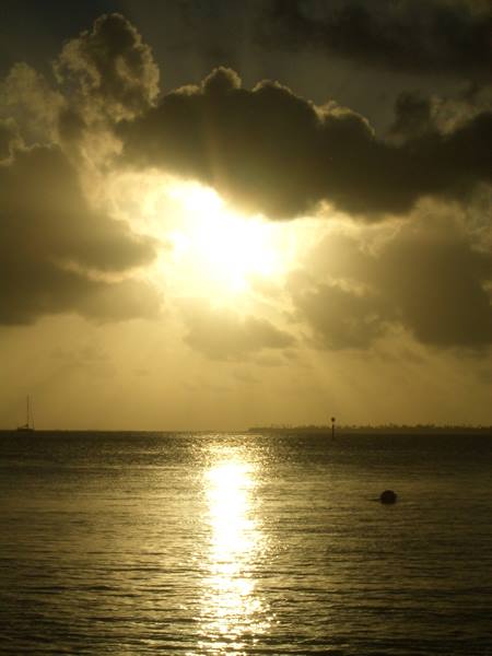 SUNSET AT MAUPITI