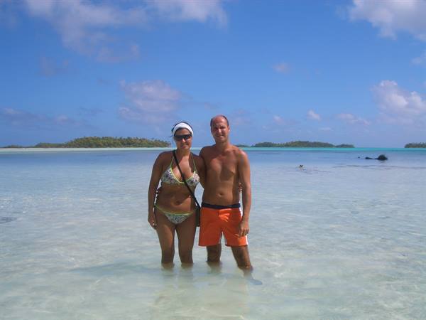 ME AND RO AT THE BLUE LAGOON