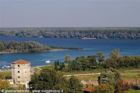 Nebojša stone tower overlooking the Sava-Danube confluence in Belgrade