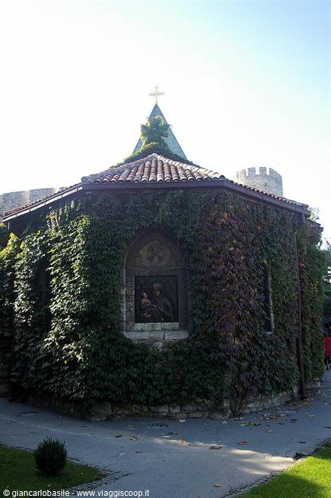 Ivy-covered Ružica Church at Kalemegdan Fortress, Belgrade