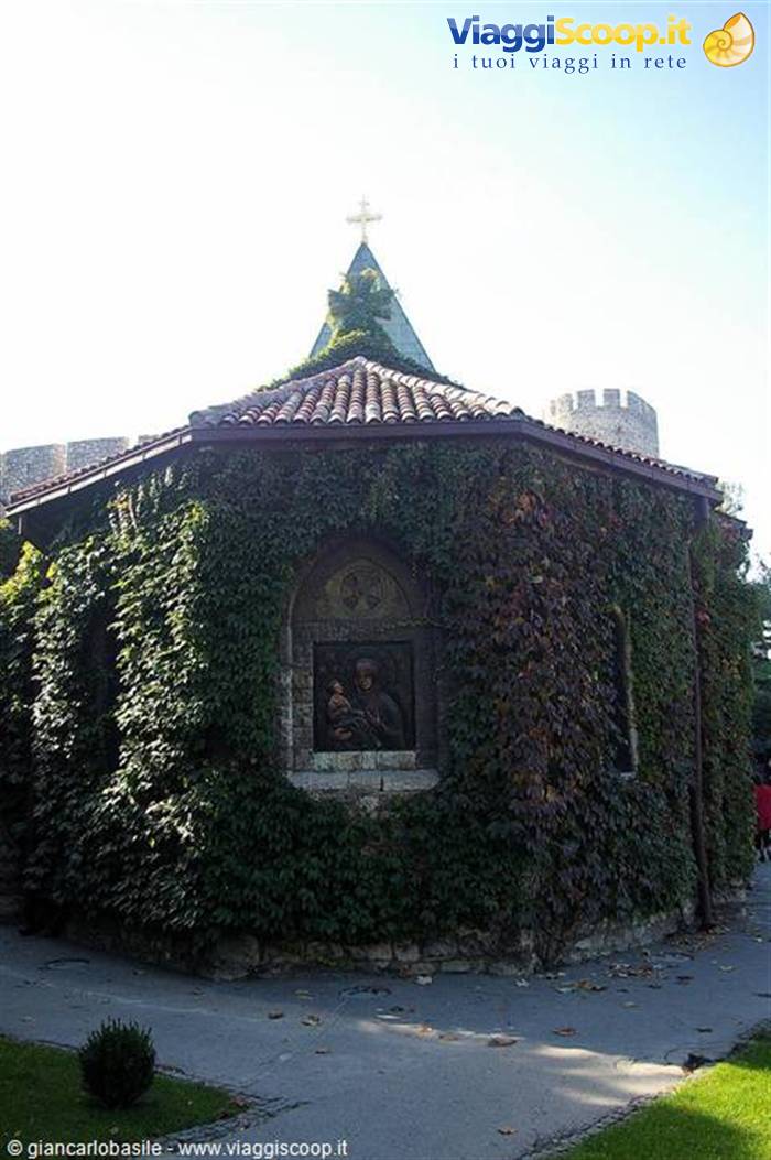Ivy-covered Ružica Church at Kalemegdan Fortress, Belgrade