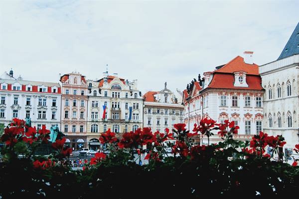 Jan Hus Square in the old town (Staré Mesto)