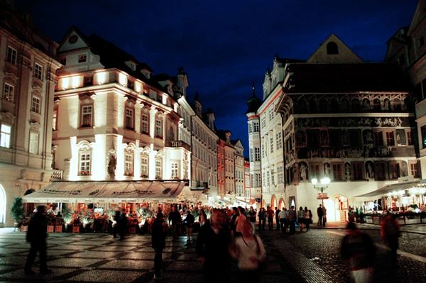 Prague by night
