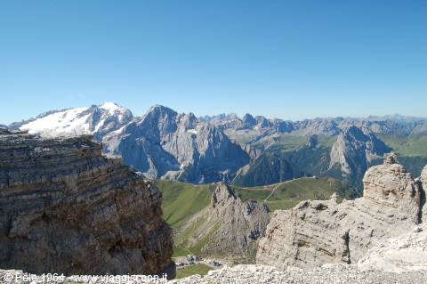 View from Sass Pordoi