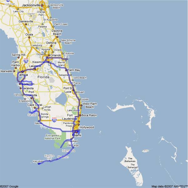 route taken